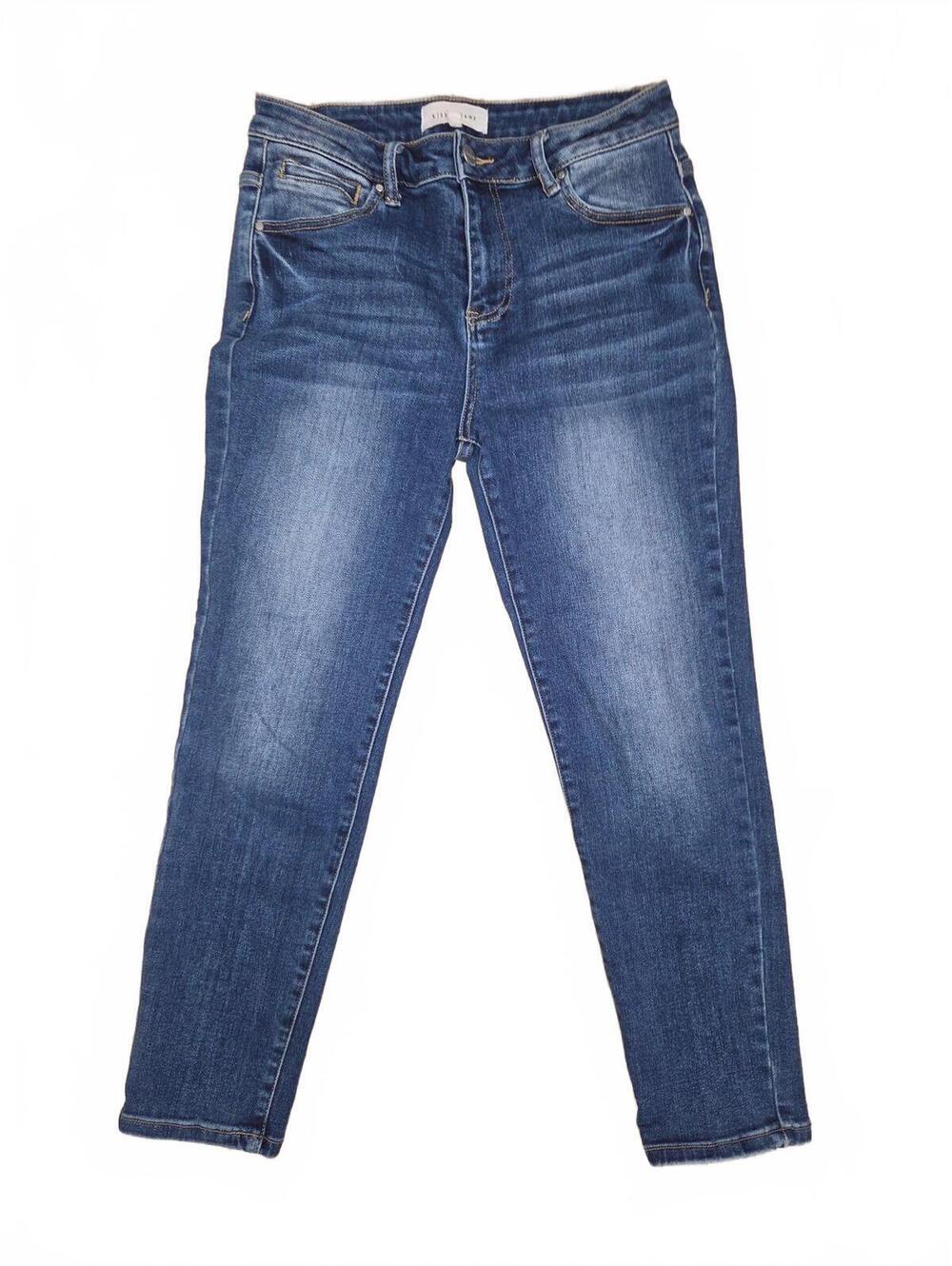 Risen Jeans Medium Dark Wash Stretch Skinny Denim Jeans Womens Size 9 29
